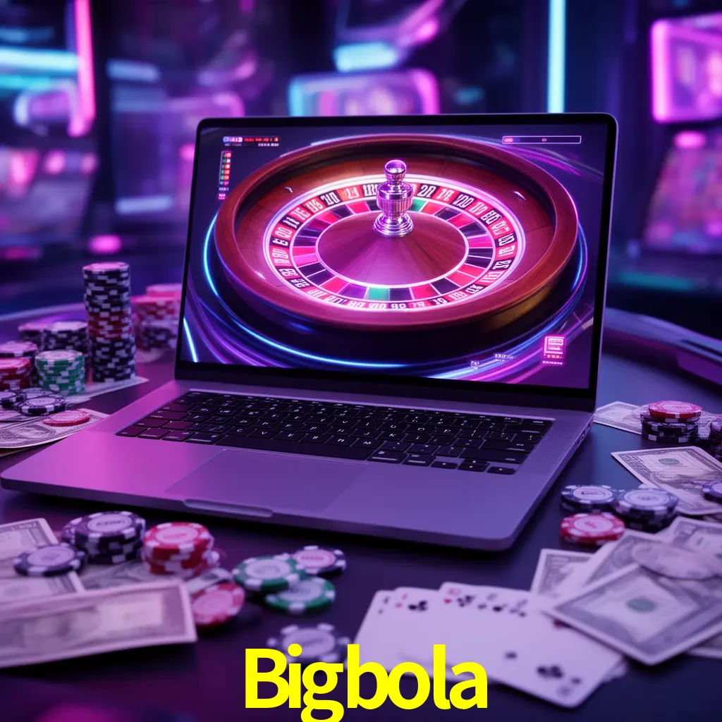 Centro móvil Bigbola con casino, cajero, bonos, app y acceso de cuenta para México